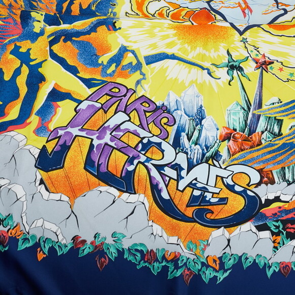 HERMES Blue Silk Scarf - Picture 4 of 10